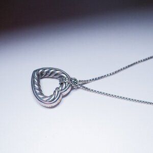 David Yurman Cable Heart Necklace